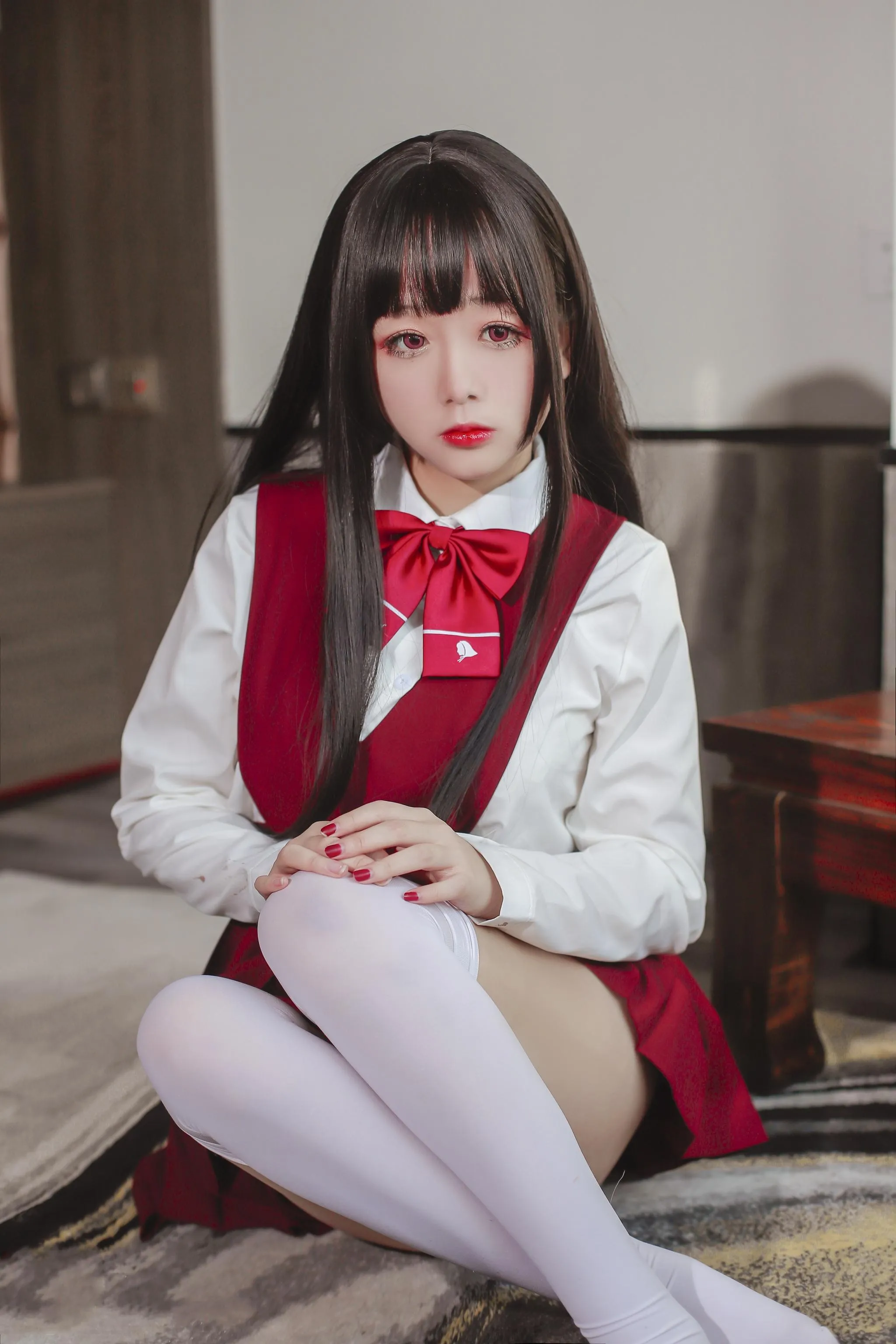 日奈娇 – NO.38 JK少女红裙 [28P]插图5